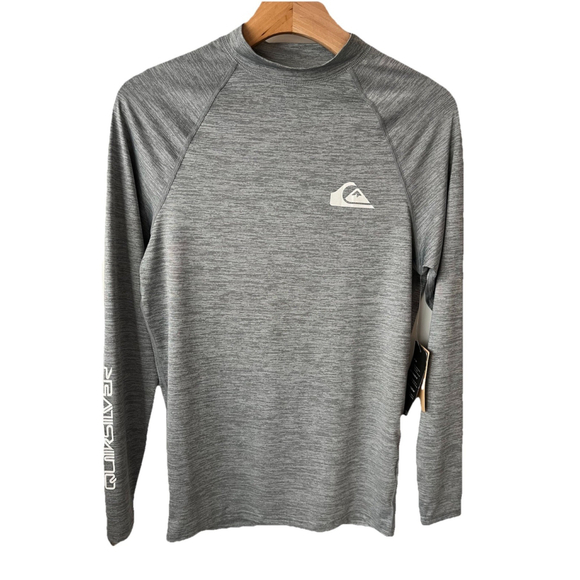Quiksilver Other - Quiksilver Boys Swim Shirt Gray Long Sleeve Rash Guard M 12-14